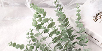Dried Preserved Eucalyptus Stems Shower Bundle 20PCS Branches, 17" Natural Fresh Eucalyptus Plant, Real Eucalyptus Leaves Bunch for Vase Filler