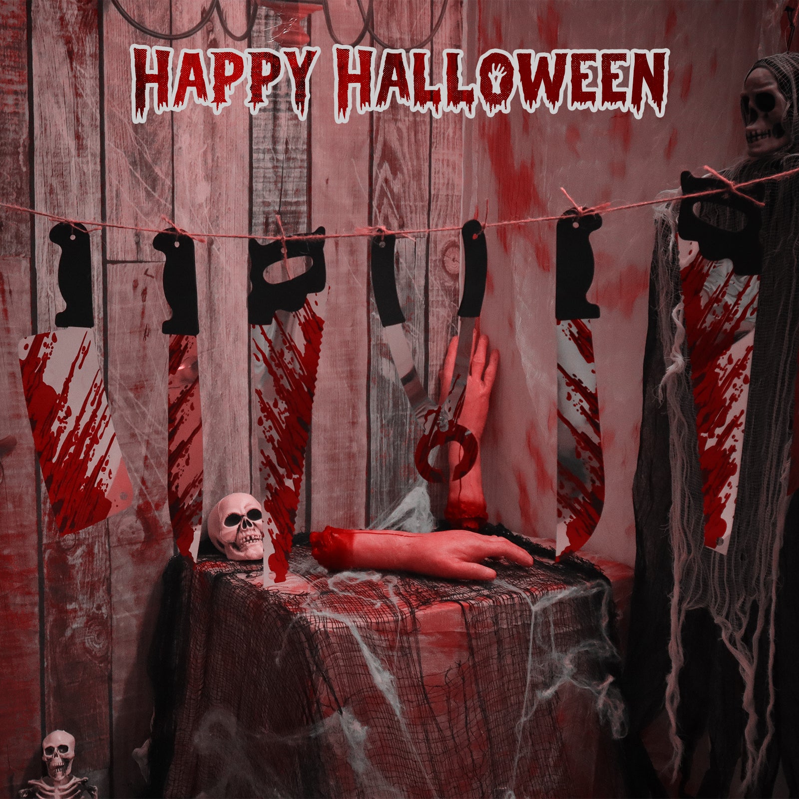 Boolavard Halloween Coltello finto Fai da te Decorazioni spaventose Festa in costume Horror Puntelli Cosplay Regali (Macellaio 1 Boolavard Halloween Coltello finto Fai da te Decorazioni spaventose Festa in costume Horror Puntelli Cosplay Regali (Macellaio 1